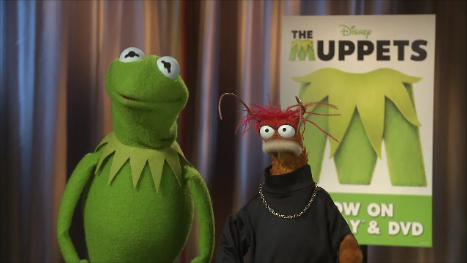 boom interviews Kermit and Pepe about their new film, The Muppets