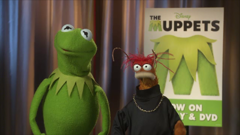 boom interviews Kermit and Pepe about The Muppets film